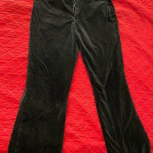Gloria Vanderbilt, retro denim cut gray velvet pants